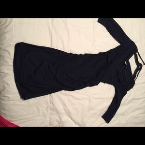 Diane Von Furstenburg Navy Wrap Dress